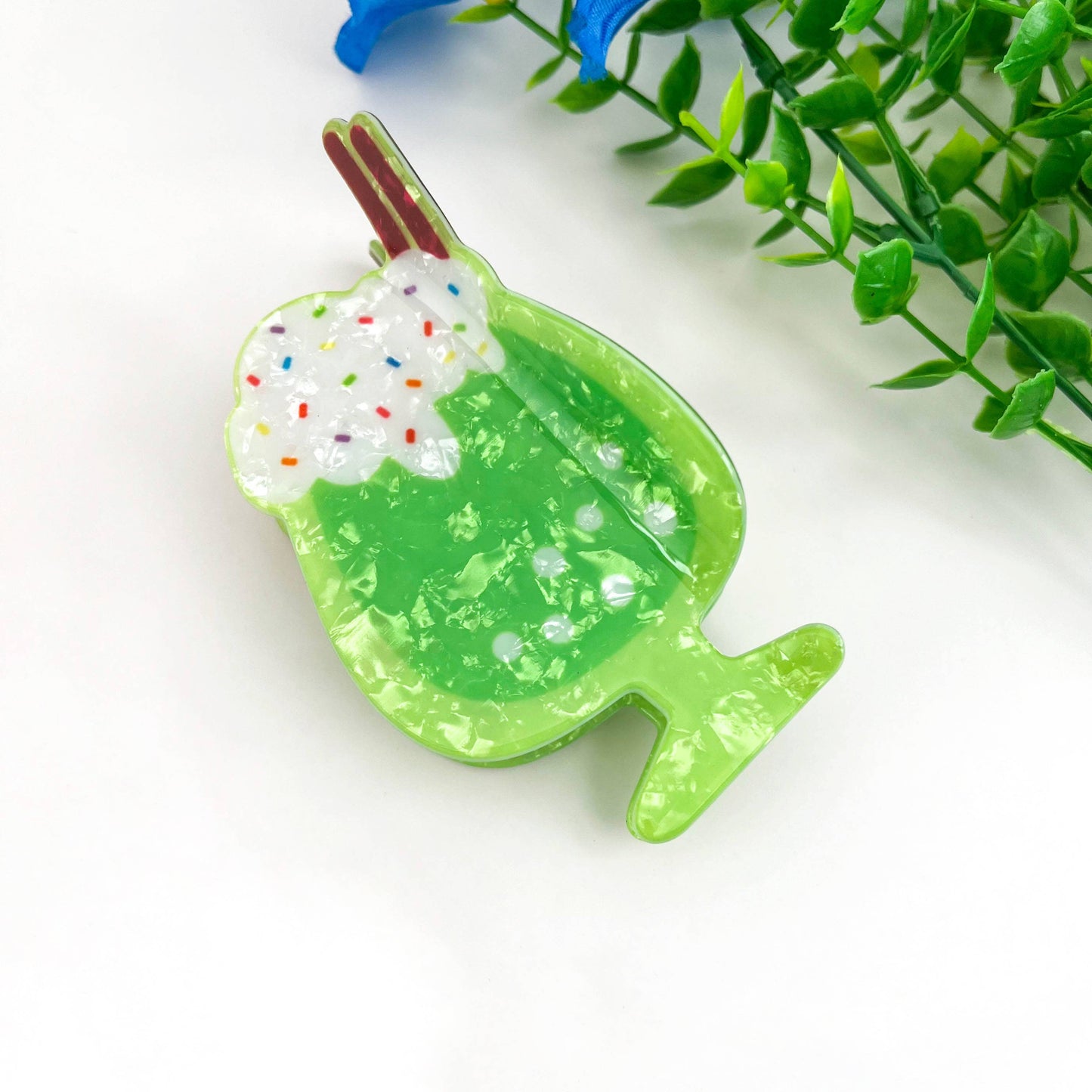 Summer Beach Drink Hair Claw Clip Vacation Tropical Cute: Cherry