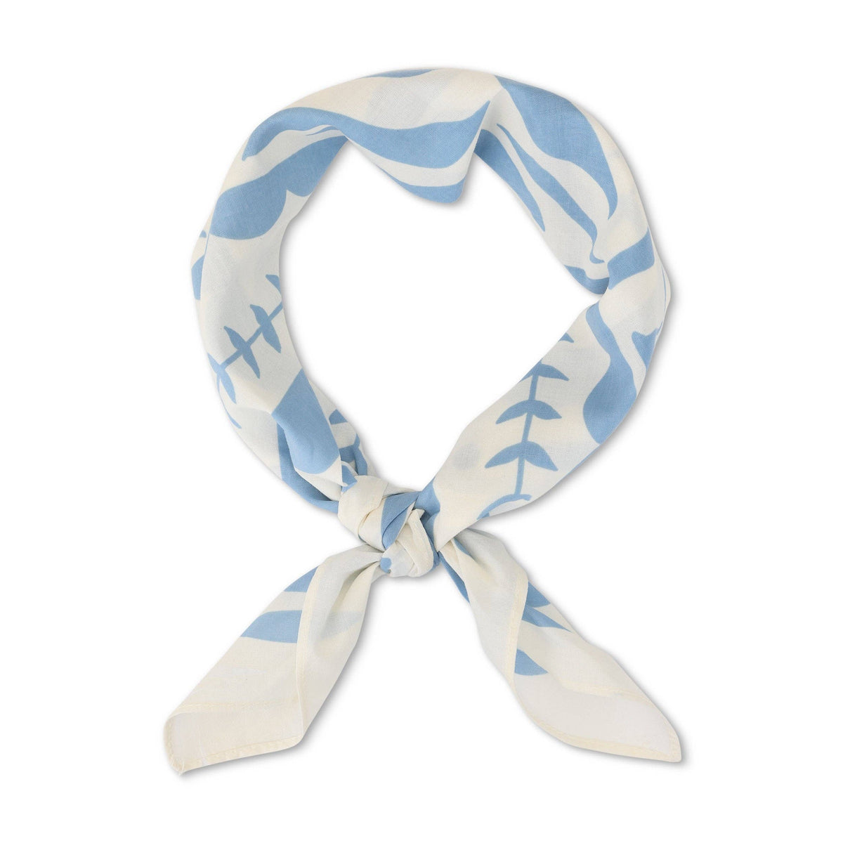 Happiness Bandanas - Blue/wht floral - Calm