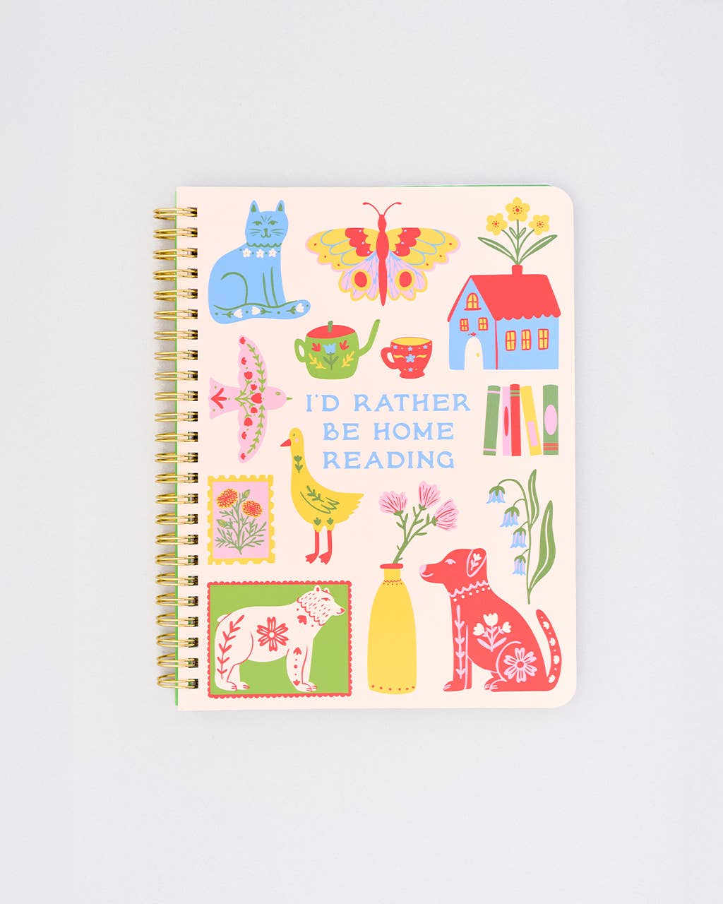 Rough Draft Mini Notebook, I'd Rather Be Home Reading