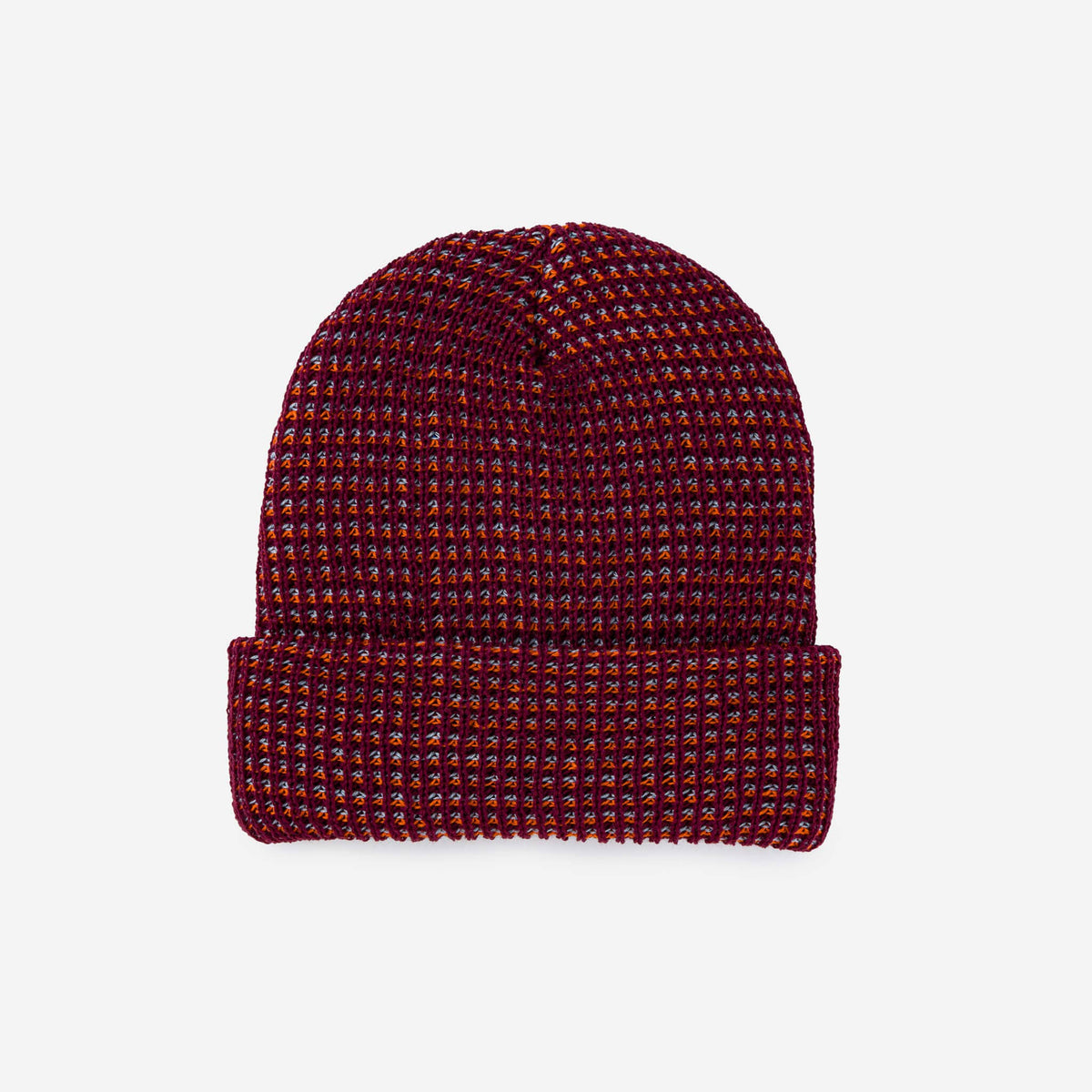 Simple Grid Knit Beanie: Fuchsia