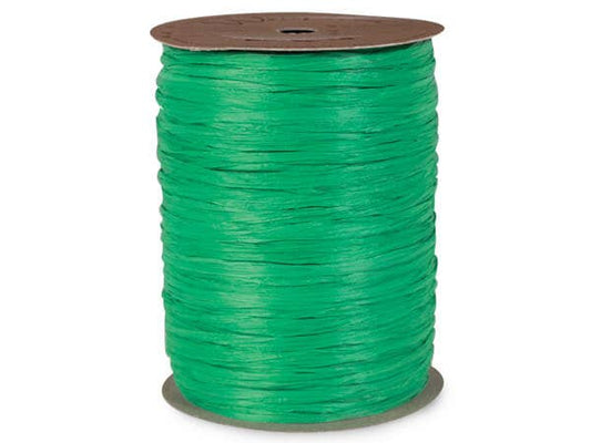 Matte Raffia Ribbon - Kelly Matte (100 yards)