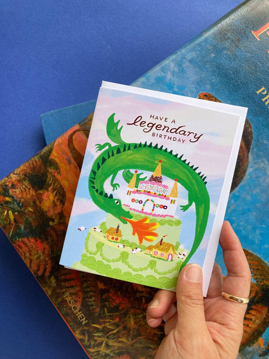 Legendary Dragon Birthday – Greeting Card