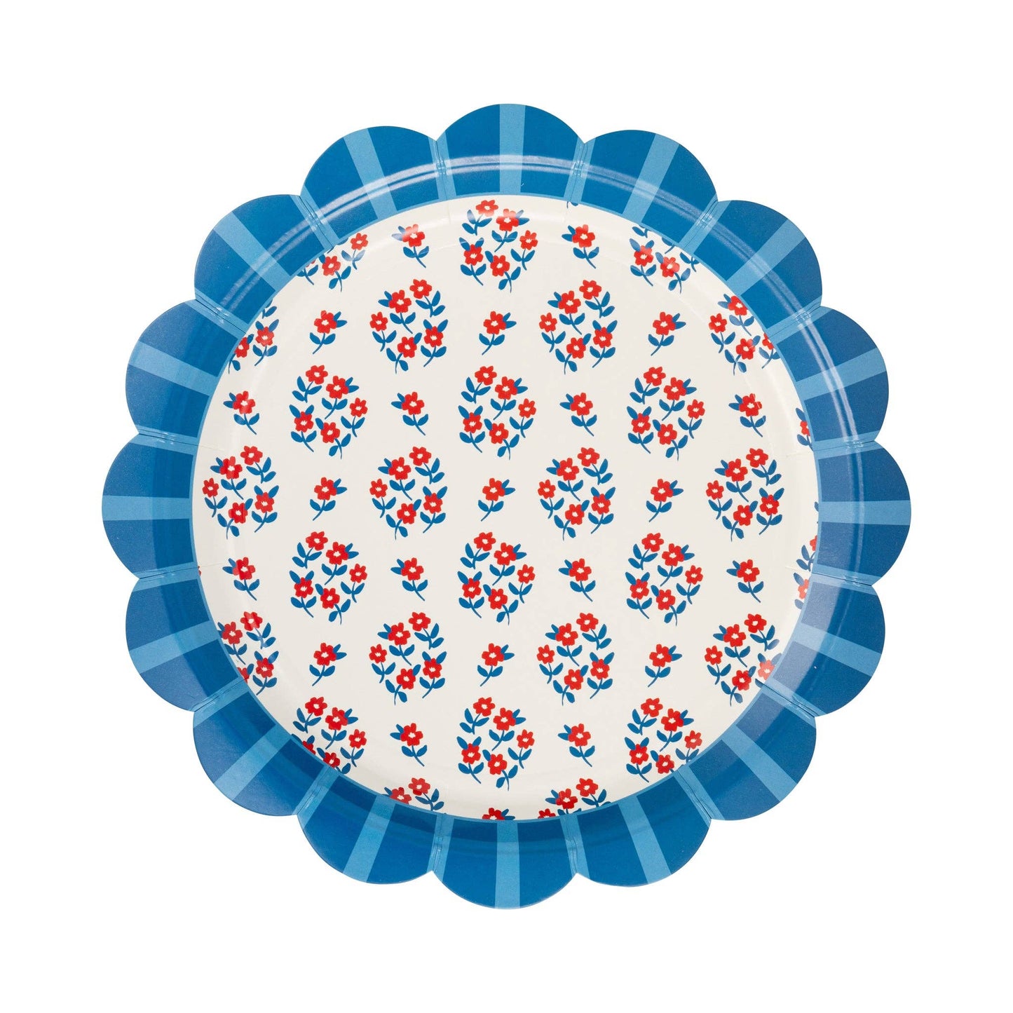FLA1241 - Floral Paper Plate Set - 9"