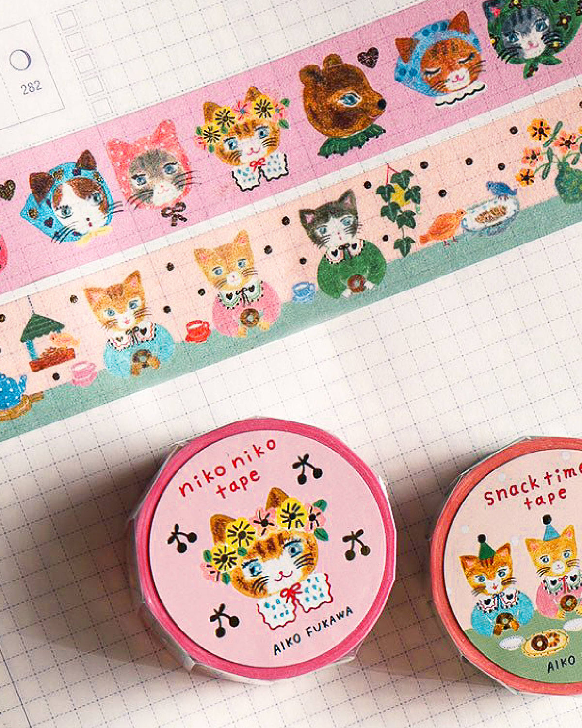 Gold Foil Washi Tape - Snack Time