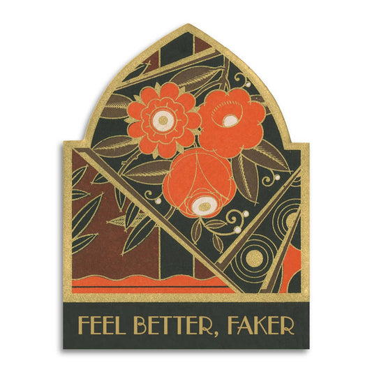 Feel Better, Faker - Vintage Get Well Card