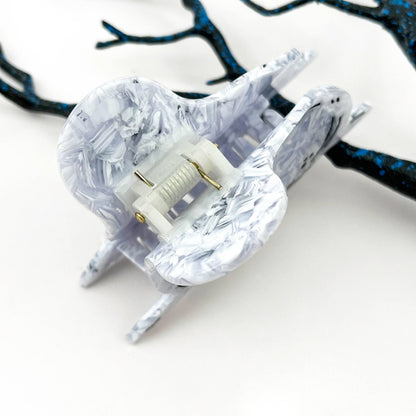 Adorable Baby Seal Acetate Animal Hair Claw Clip: White