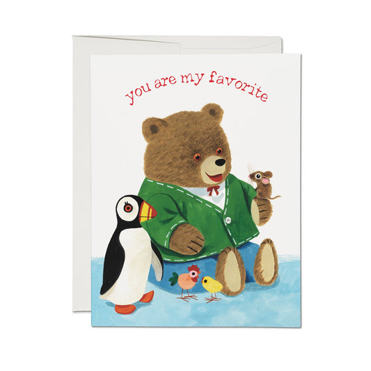My Favorite Mouse greeting card: Single