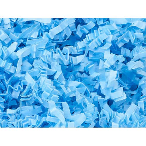 Crinkle Cut Paper Shred Small Packs: 1 Pack / 8 oz Bag / White & Iridescent