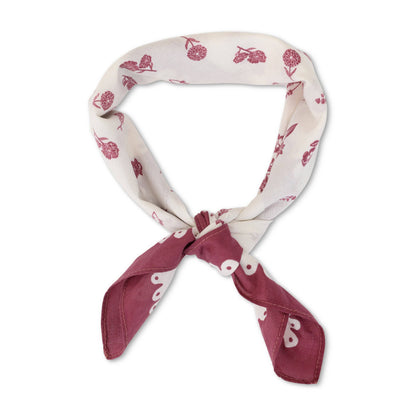 Happiness Bandanas - Deep Purple/Ivory Floral - Dream
