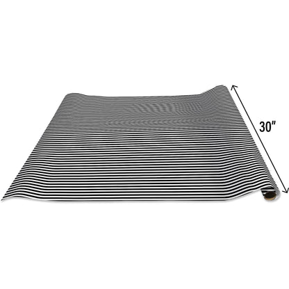 Black White Stripe - Gift Wrap Rolls