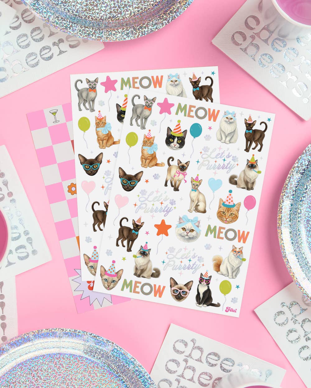 Cat Birthday Tattoos | kitty party, cat lover, meow