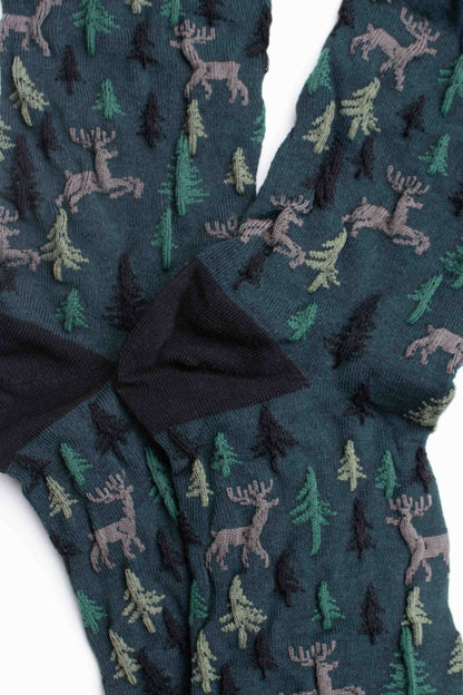 Christmas Casual Crew Socks for Holiday: Olive