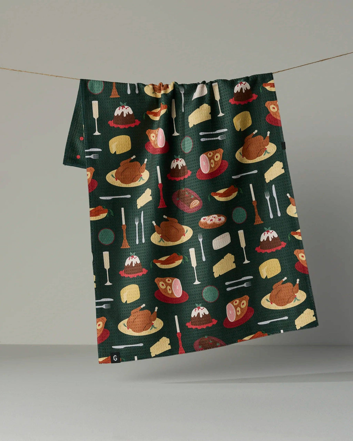Festive Feast Luxe Kitchen Towel - Holiday 2026