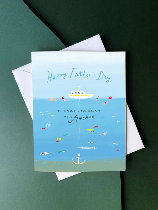 Anchor Dad – Father’s Day Card | Nautical Father’s Day Card