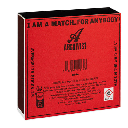 Cowgirl | Square - Safety Matches