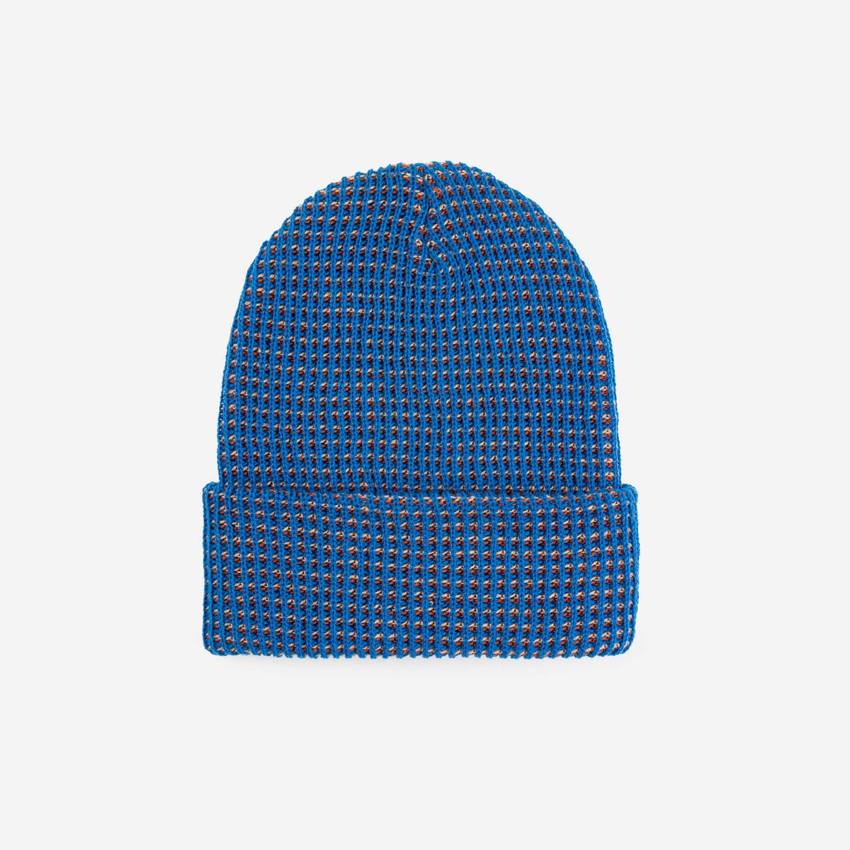 Simple Grid Knit Beanie: Fuchsia