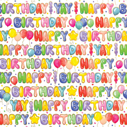 Balloon Letters - Gift Wrap Rolls