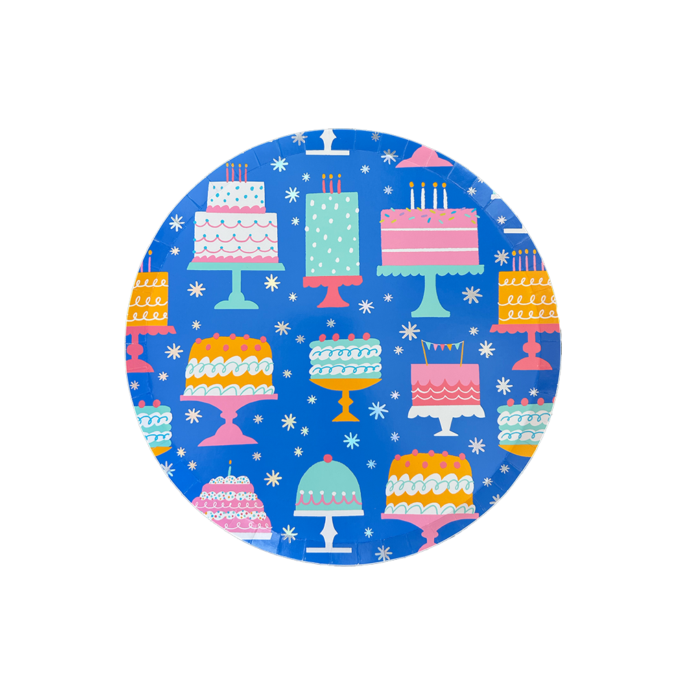 It's A Birthday Cake Print Plates - Small