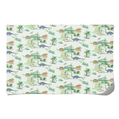 Dinosaurs wrapping paper: Flat sheets