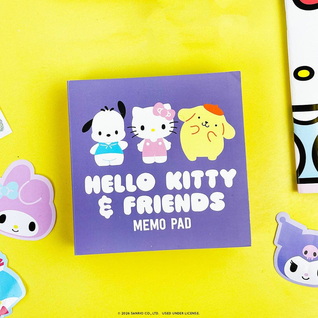 Hello Kitty and Friends Friends Forever Tri-fold Memo Pad