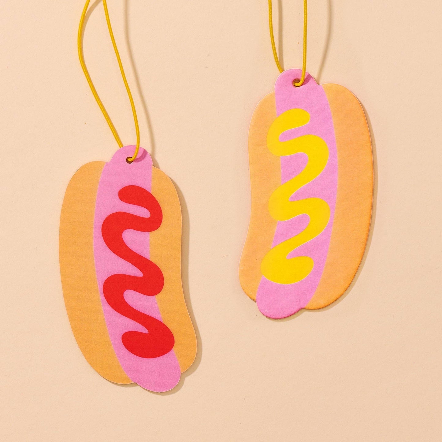 Air Freshener—Hot Dog Summer—Pink Lemonade Scent (Fun, Gift)
