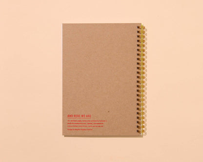 Letterpress A5 Spiral Notebook—Pickles (Trendy, Summer)