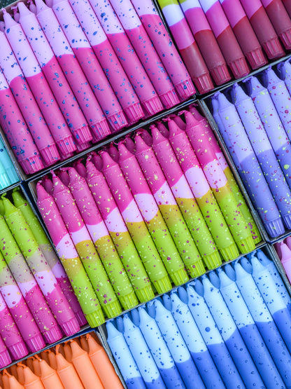 Taper Candles - Tulips & Olive Garden Confetti