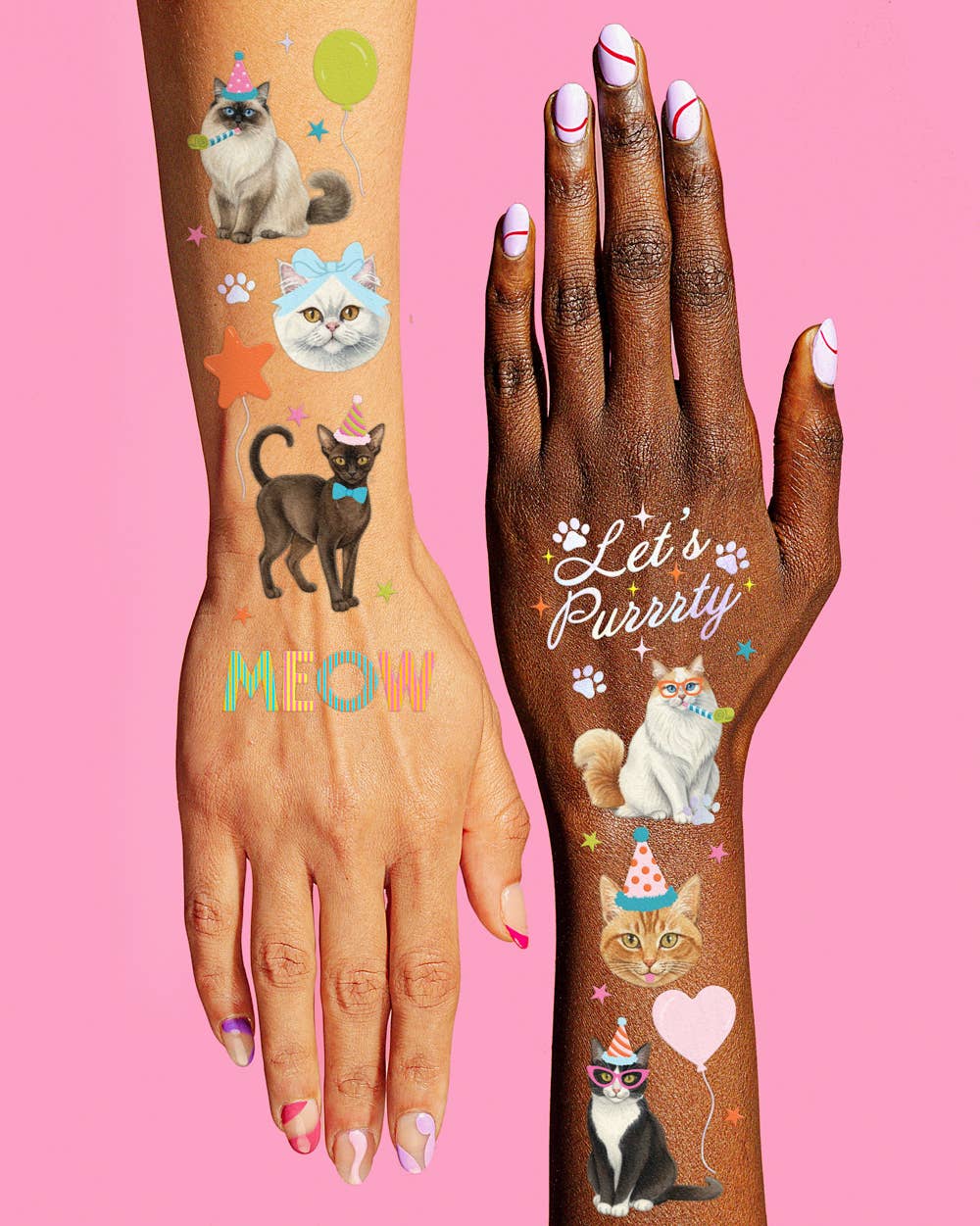 Cat Birthday Tattoos | kitty party, cat lover, meow