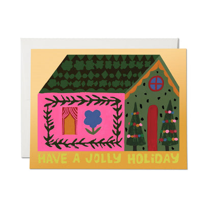 Jolly Holiday greeting card: Single