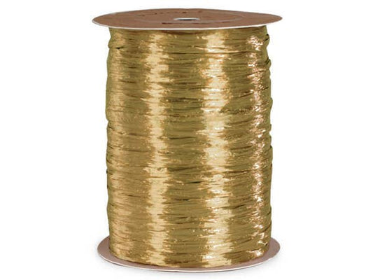 Pearlized Raffia Ribbon - Champagne Pearlized (100 yards)