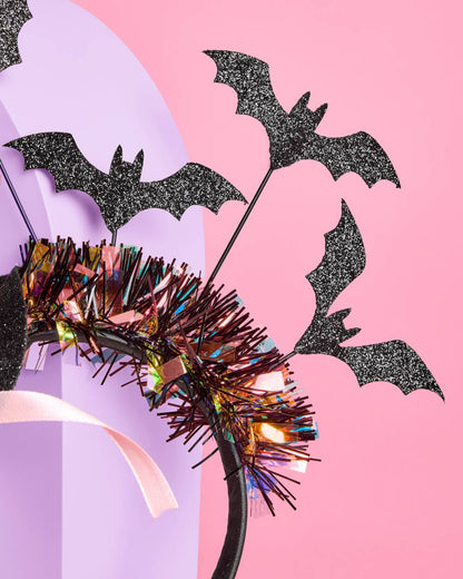 Witch Hat Headband | halloween, glitter, bats, costume