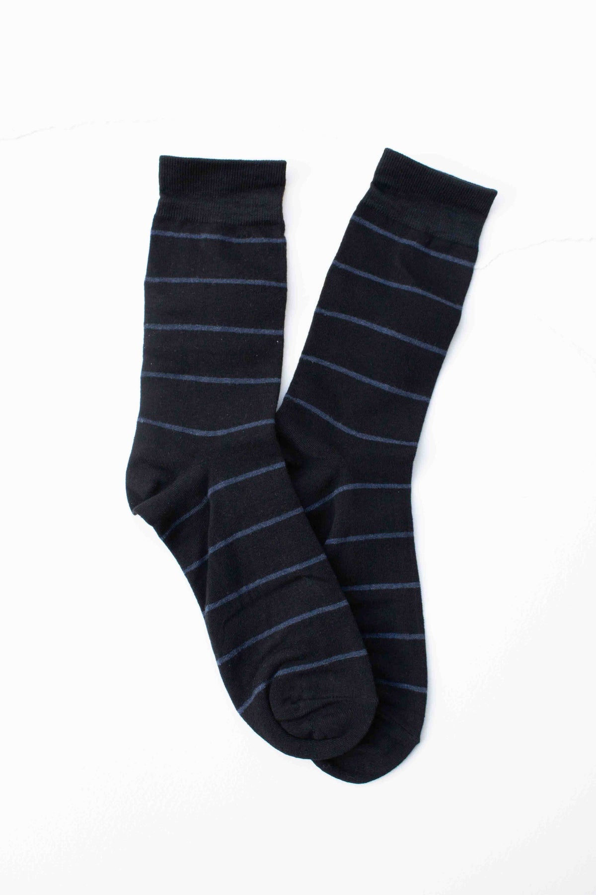 Men’s Classic Stripe Socks: Beige/Thin