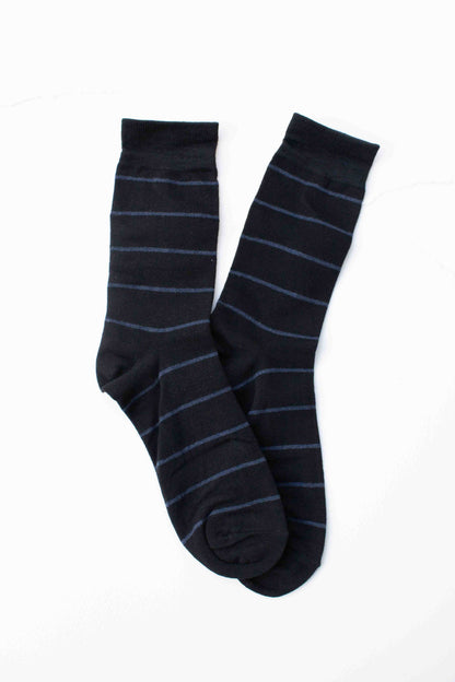 Men’s Classic Stripe Socks: Beige/Thin