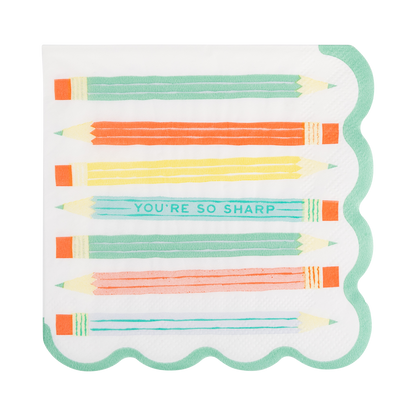 Pencil Cocktail Napkin