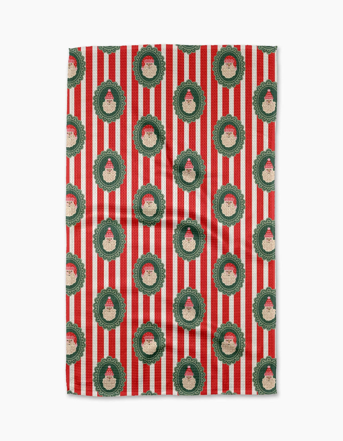 Striped Santa Tea Towel