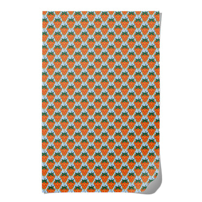 So Many Strawberries wrapping paper: Single