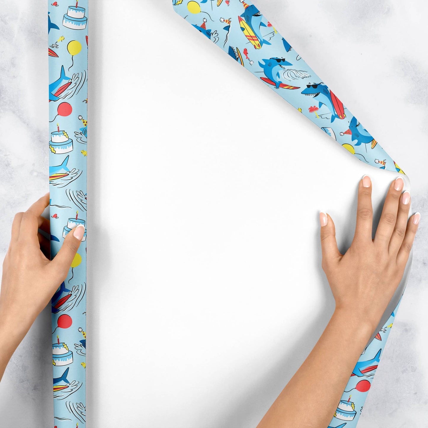 Surfing Sharks - Gift Wrap Rolls