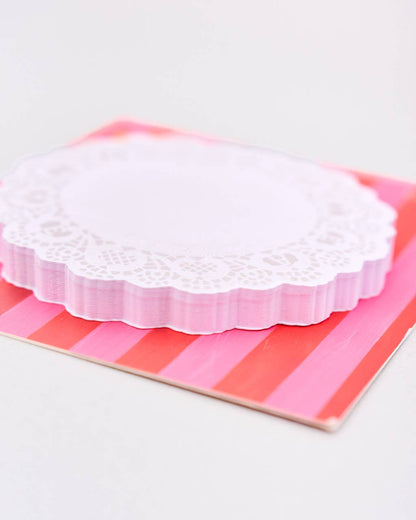 Novelty Notepad, Tea Time Doily