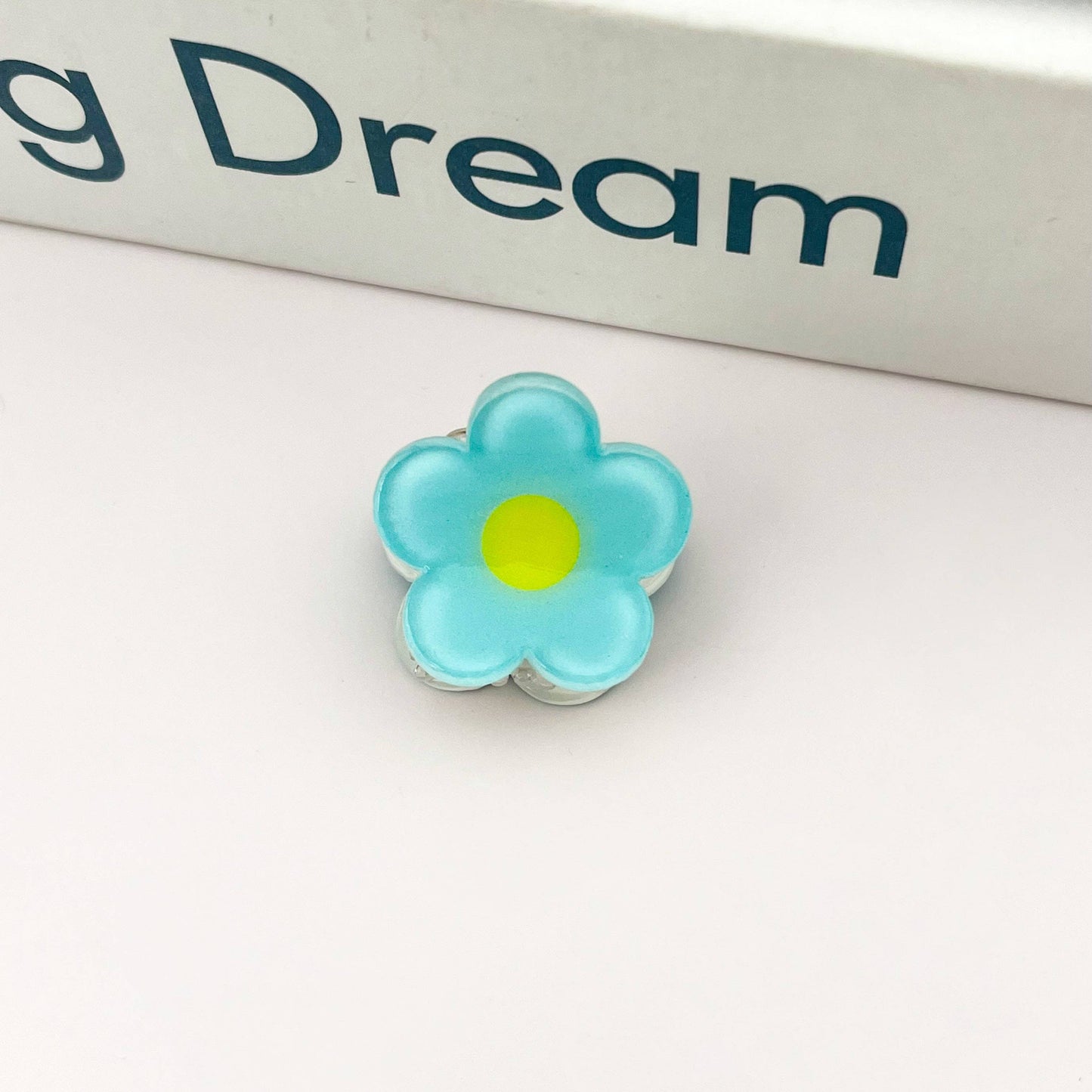 Mini Flower Summer Hair Claw Clip Cute Floral Clip: Yellow