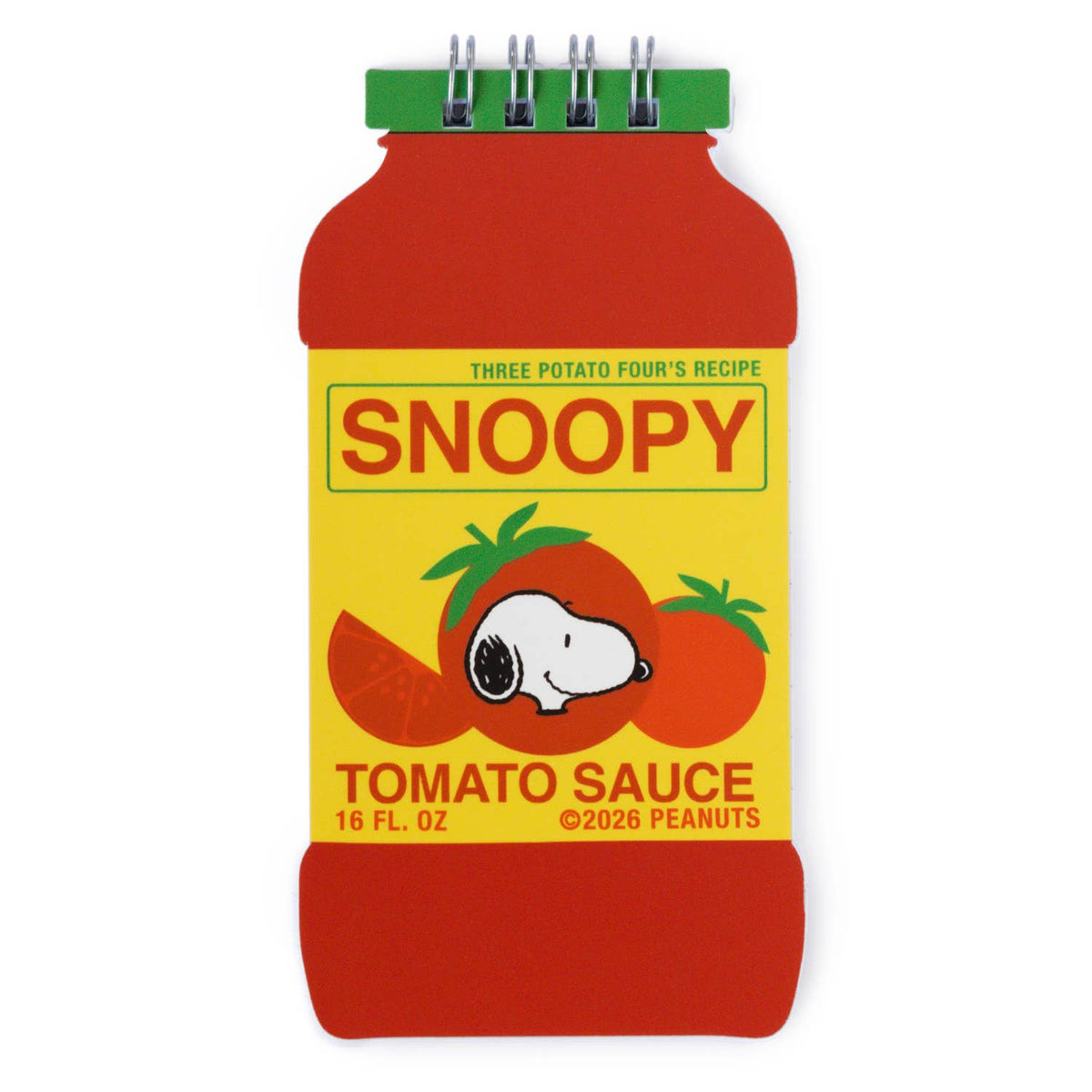 3P4 x Peanuts® Grocery - Snoopy Tomato Mini Notebook