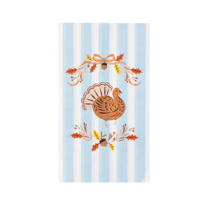 Fall Foliage Turkey Guest Towels, 3-Ply (Set of 20)