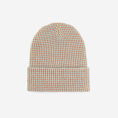 Simple Grid Knit Beanie: Fuchsia