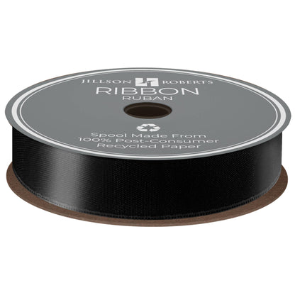 Black - Satin Ribbon – 7/8"
