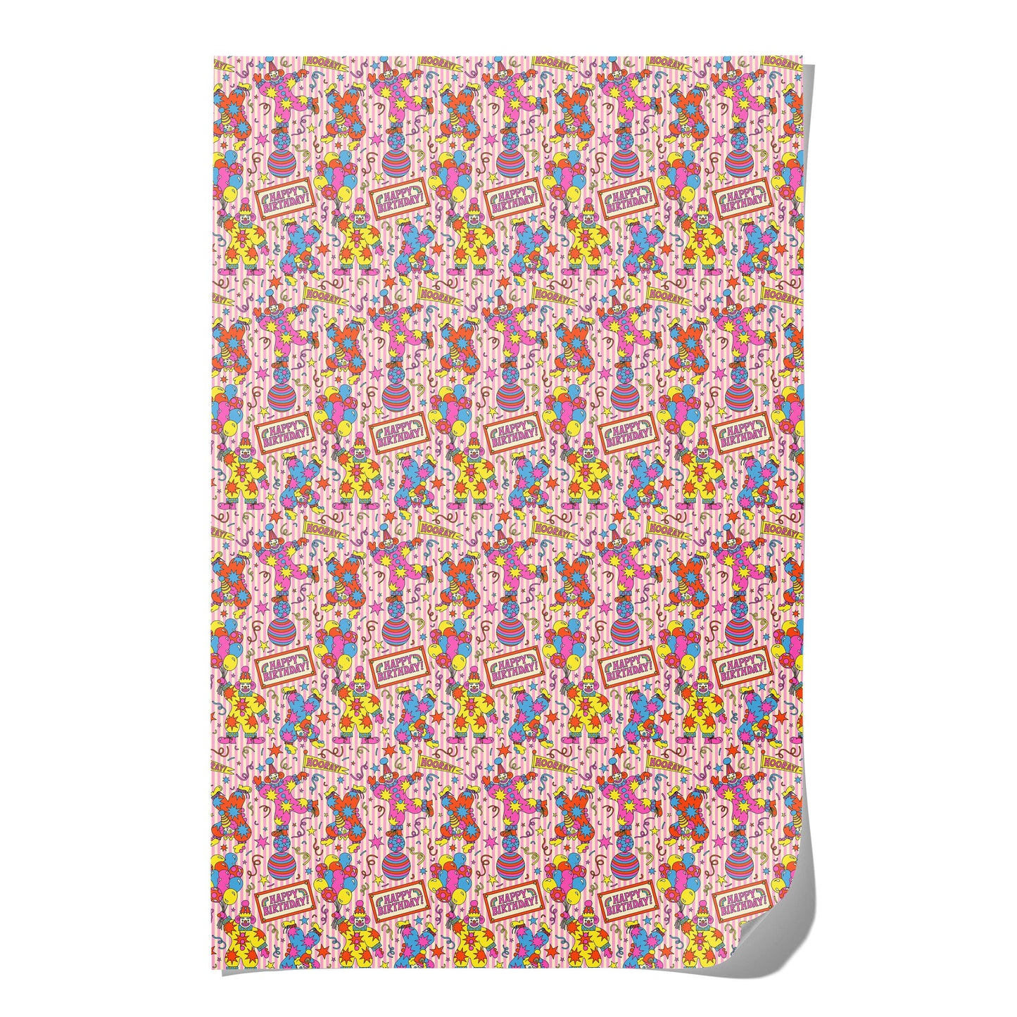 Clowns wrapping paper