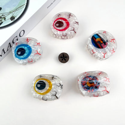 Personalized eyeball hair claw clip: C