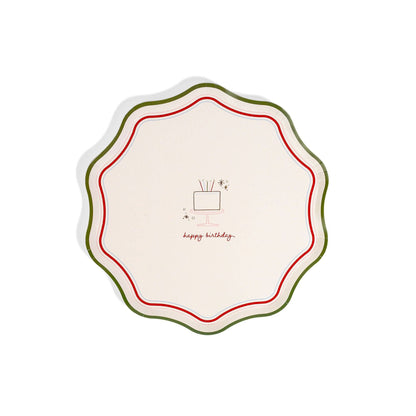 Happy Birthday Party Plate