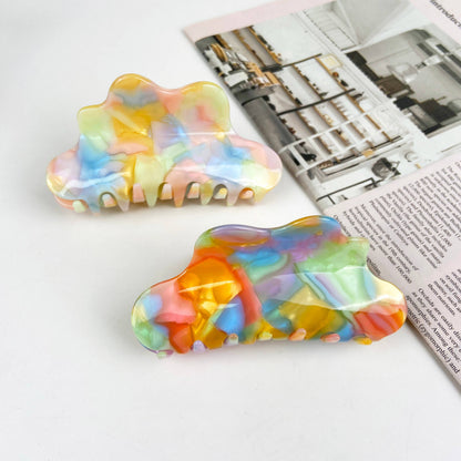 Acetate Colorful Claw Clip Cloud Hair Clips: B