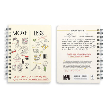 Julia Rothman More/Less Journal Guided Journal