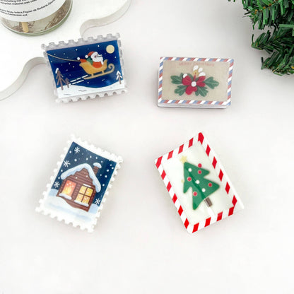 Holiday Blessing Envelope Christmas Hair Claw Clip: ChristmasTree