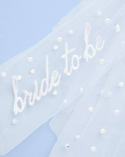 Bride to Be Pearl Hair Bow | bachelorette, bridal, accessory